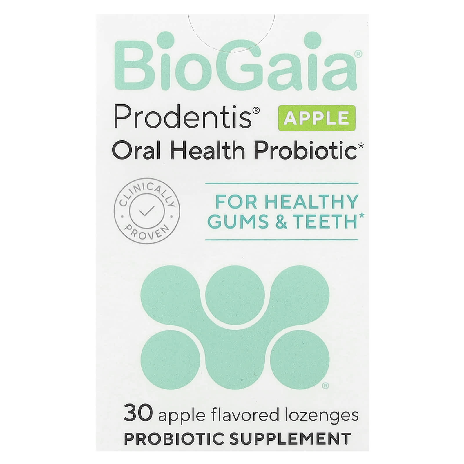BioGaia, Prodentis®, пробіотик для здоров я порожнини рота, яблуко, 30 пастилок
BioGaia, Prodentis®, пробіотик для здоров я порожнини рота, яблуко, 30 пастилок
