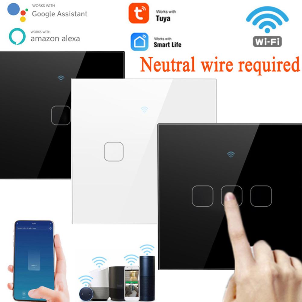 1/2/3 Gang TUYA WiFi Смарт Сенсорный переключатель Нет нейтрального требуемого домашнего настенного кнопочного переключателя Работа с Alexa Google EU Plug
1/2/3 Gang TUYA WiFi Смарт Сенсорный переключатель Нет нейтрального требуемого домашнего настенного кнопочного переключателя Работа с Alexa Google EU Plug