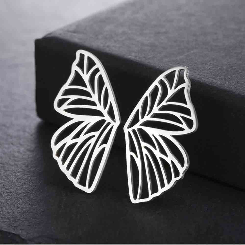 My Shape Butterfly Earrings Stainless Steel Butterfly Wings Big Earrings for Women Girls Sweet Delicate Stud Earrings Jewelry
My Shape Butterfly Earrings Stainless Steel Butterfly Wings Big Earrings for Women Girls Sweet Delicate Stud Earrings Jewelry