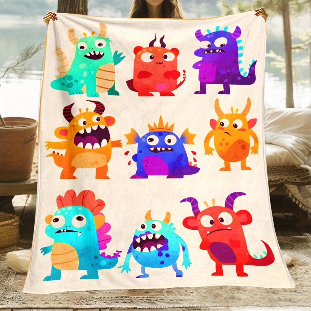 1pc Colorful cute monsters cartoon characters white background soft flannel blanket throw blanket kids room playful decor 75x100cm (30x40inch)
1pc Colorful cute monsters cartoon characters white background soft flannel blanket throw blanket kids room playful decor 75x100cm (30x40inch)
