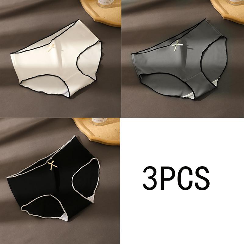 3 шт. Женское бесшовное нижнее белье Ice Silk с треугольными чашками и трусиками с низкой талией XL чёрный/серый
3 шт. Женское бесшовное нижнее белье Ice Silk с треугольными чашками и трусиками с низкой талией XL чёрный/серый