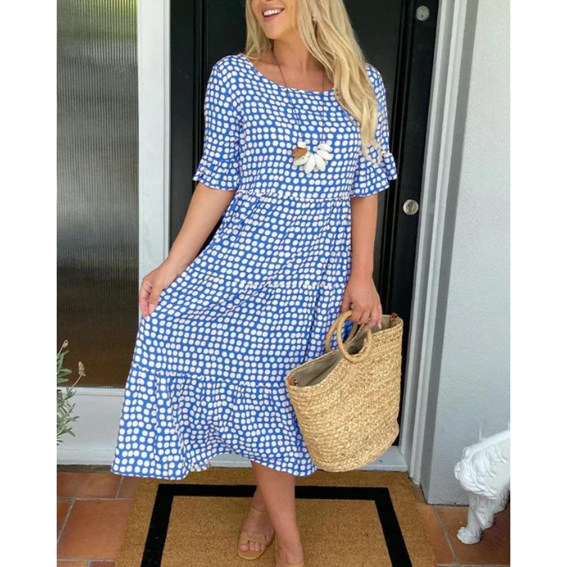 New fashion women s clothing independent station hot-selling summer crew neck print short-sleeved dress 4XL синій
New fashion women s clothing independent station hot-selling summer crew neck print short-sleeved dress 4XL синій