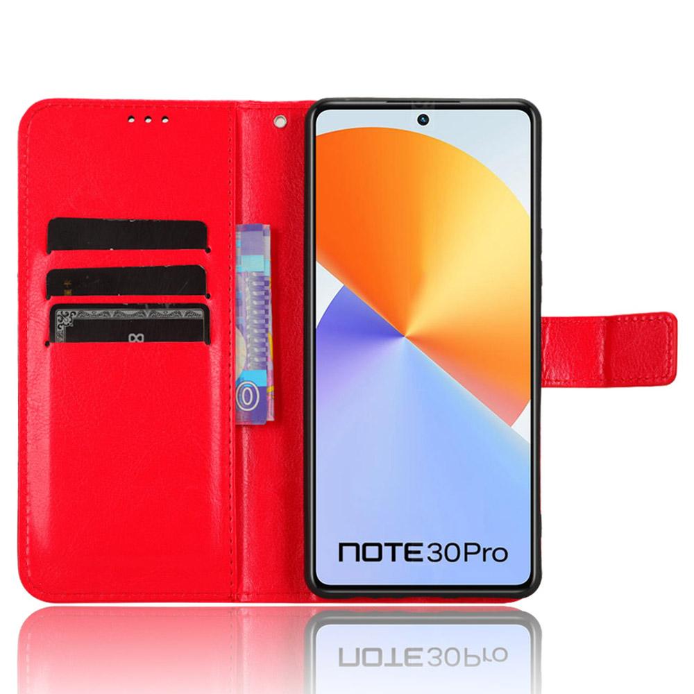 For Infinix Note 30 Pro 4G X678B Crazy Horse Texture Leather Case Anti-Drop Phone Cover with Wallet Stand Red
For Infinix Note 30 Pro 4G X678B Crazy Horse Texture Leather Case Anti-Drop Phone Cover with Wallet Stand Red