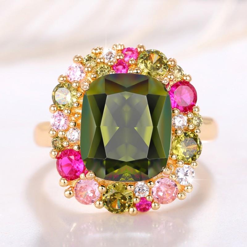 Huitan Gorgeous Green Cubic Zirconia Lady s Rings Newly Designed Colorful CZ Wedding Anniversary Party Fashion Zircon for Women 6
Huitan Gorgeous Green Cubic Zirconia Lady s Rings Newly Designed Colorful CZ Wedding Anniversary Party Fashion Zircon for Women 6