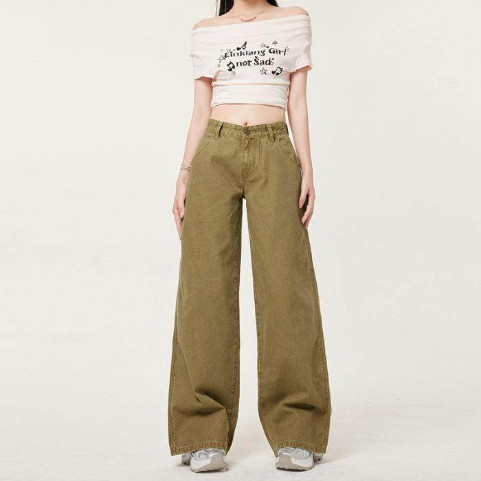 Women s Low Rise Retro Curved Blade Jeans - High Street Style, Loose Fit, Wide Leg, Casual. Small
Women s Low Rise Retro Curved Blade Jeans - High Street Style, Loose Fit, Wide Leg, Casual. Small