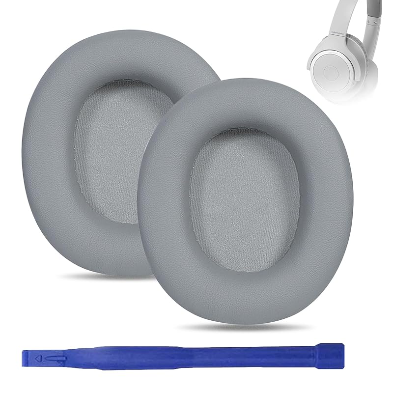 umvowuxa Durable ear pads ATH Replacement ear cushion for SR30BT Easily replace protein ear cushions Soft high-density memory foam ear cushions (gray) 
umvowuxa Durable ear pads ATH Replacement ear cushion for SR30BT Easily replace protein ear cushions Soft high-density memory foam ear cushions (gray)
