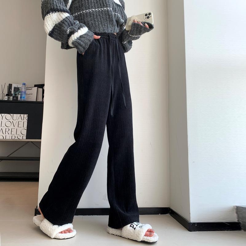 Meteor Wide-leg Pants Women s Autumn and Winter New High Waist Slim Casual Pants Drooping Feeling Small Straight Pants. S
Meteor Wide-leg Pants Women s Autumn and Winter New High Waist Slim Casual Pants Drooping Feeling Small Straight Pants. S