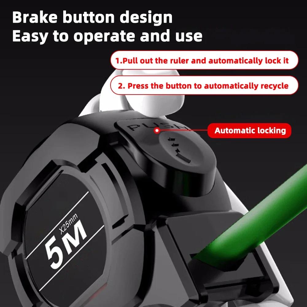 Self Locking Fluorescent Steel Tape Measure High-Precision Laser Inkjet Code Box Ruler Measuring Tool 5-Meter Widened Meterruler
Self Locking Fluorescent Steel Tape Measure High-Precision Laser Inkjet Code Box Ruler Measuring Tool 5-Meter Widened Meterruler