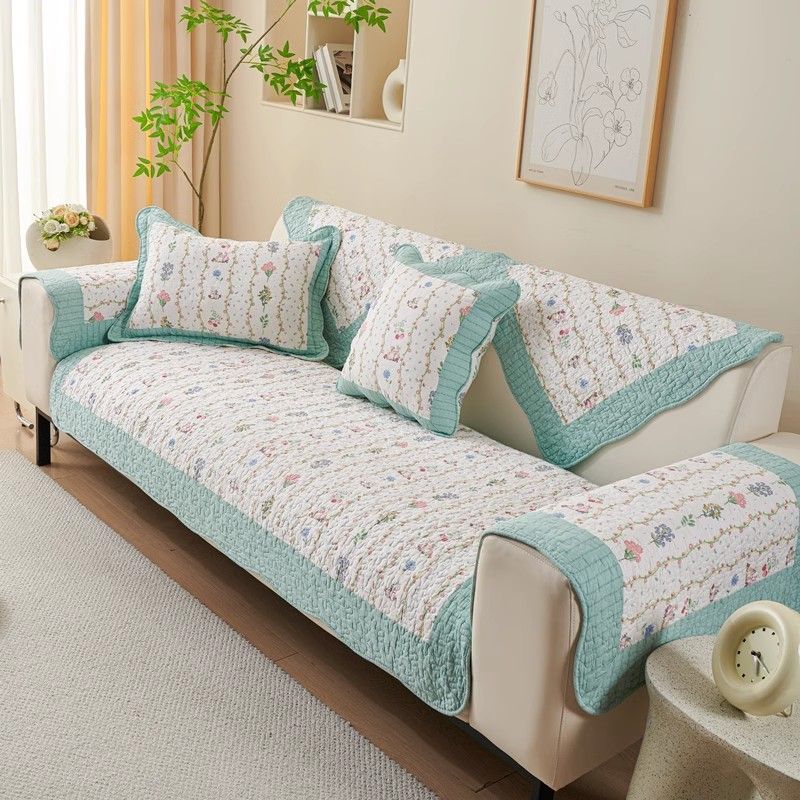 Four Season All Cotton Non Slip Sofa Cushion Fabric Pure Cotton Floral Autumn Pastoral Cushion Skirt Neutral Leather Sofa Towel Sets Floral small fresh 45*45 pillow case
Four Season All Cotton Non Slip Sofa Cushion Fabric Pure Cotton Floral Autumn Pastoral Cushion Skirt Neutral Leather Sofa Towel Sets Floral small fresh 45*45 pillow case