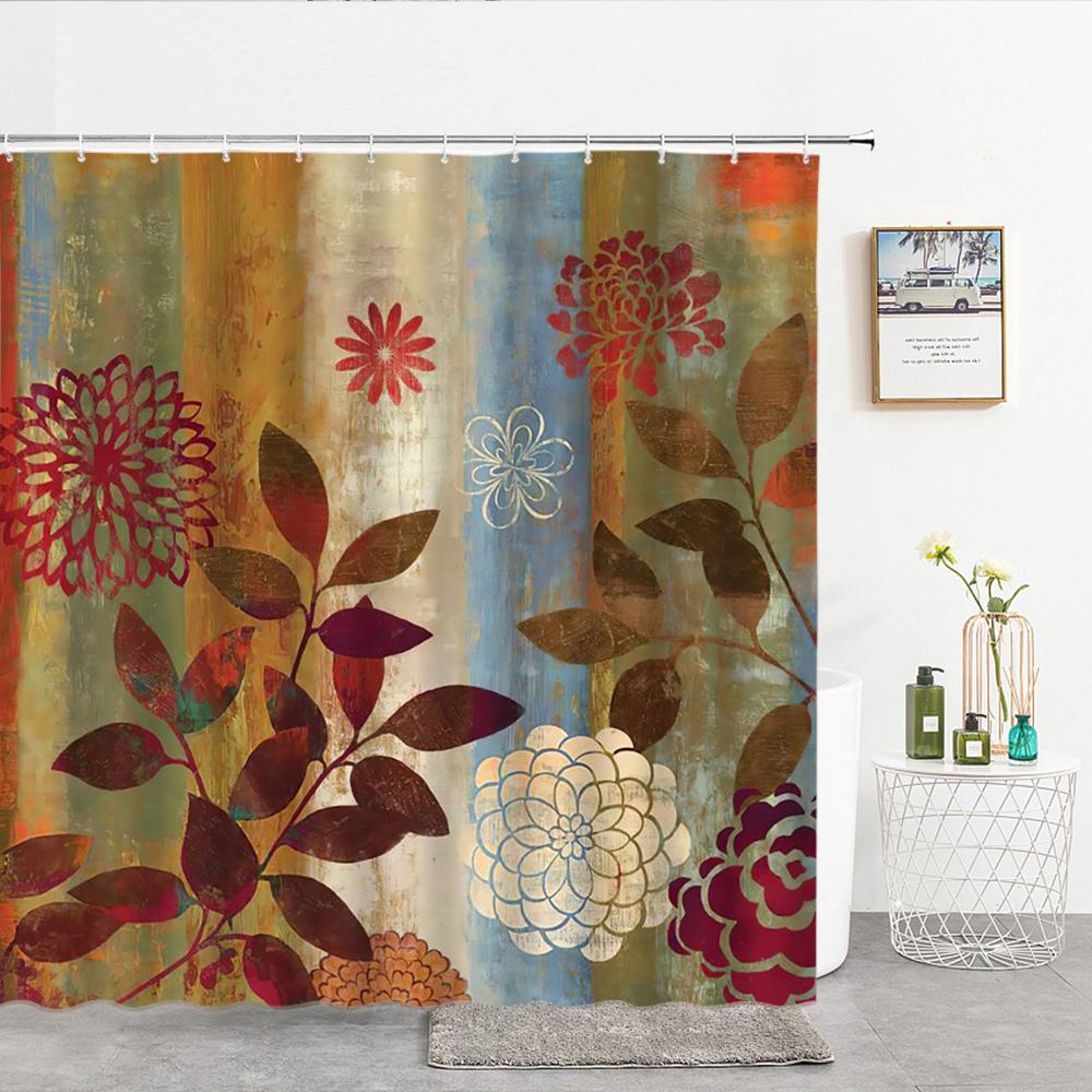 3D Waterproof Shower Curtains European Retro Flower Bathroom Curtains With Hooks Decorative 180 * 200Cm Polyester Bath Screen W60H190(CM)-1 Pcs
3D Waterproof Shower Curtains European Retro Flower Bathroom Curtains With Hooks Decorative 180 * 200Cm Polyester Bath Screen W60H190(CM)-1 Pcs