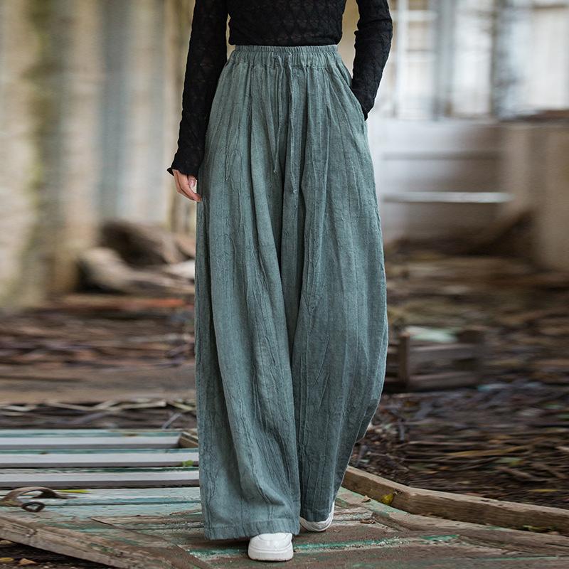 Johnature Women Casual Wide Leg Pants Elastic Waist Tie-dye Trousers Autumn Pockets Belt Long Pants One Size зелений
Johnature Women Casual Wide Leg Pants Elastic Waist Tie-dye Trousers Autumn Pockets Belt Long Pants One Size зелений