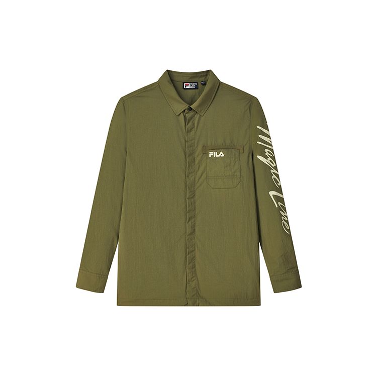 FILA Logo Print Lightweight Sports Woven Shirt Jacket Men Jacket Moss-Green F11M138407F-KK L
FILA Logo Print Lightweight Sports Woven Shirt Jacket Men Jacket Moss-Green F11M138407F-KK L