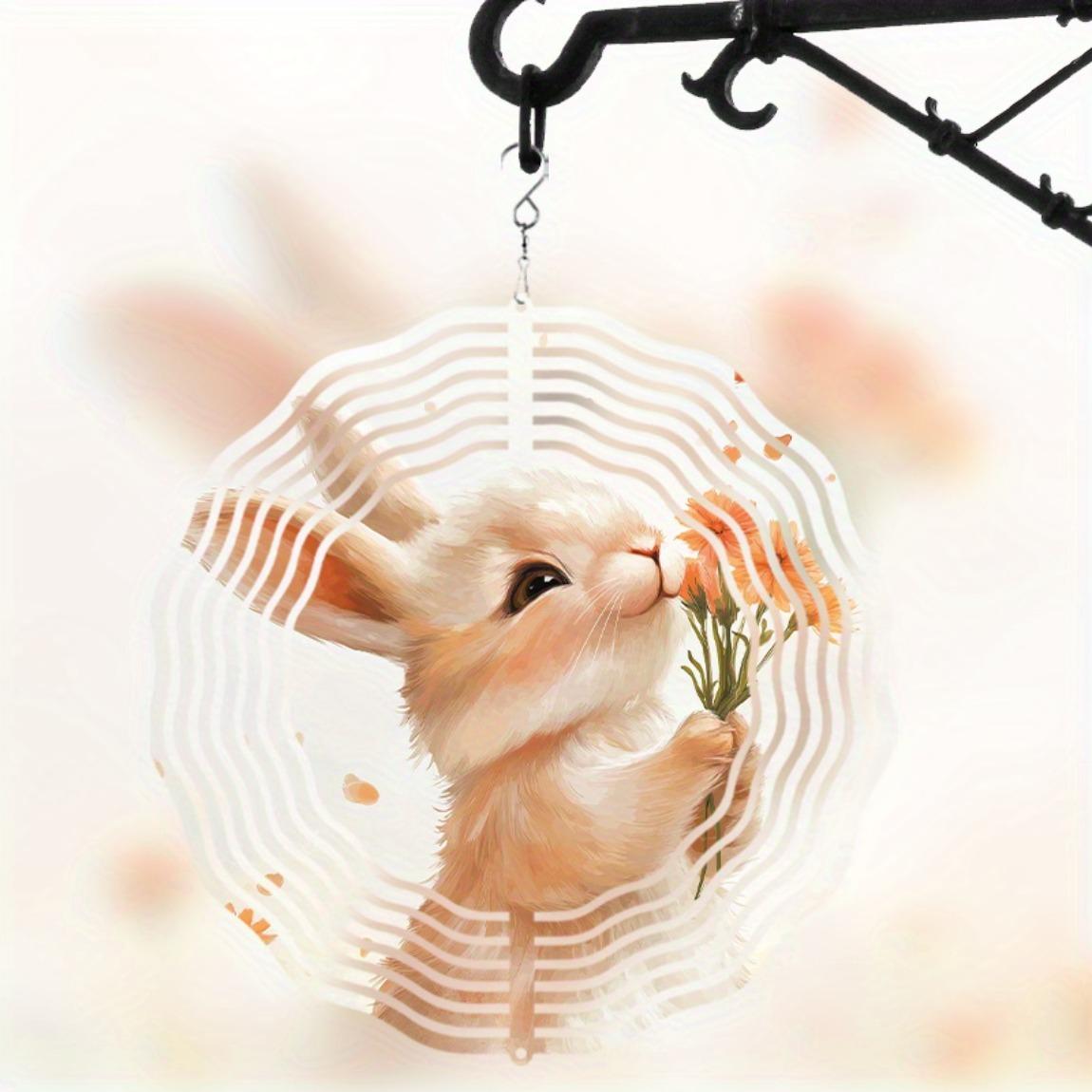 360 Degree Rotating Metal Wind Spinner with Cute Rabbit Design for Garden Decor Perfect Gift for Home and Outdoor All Season 01A
360 Degree Rotating Metal Wind Spinner with Cute Rabbit Design for Garden Decor Perfect Gift for Home and Outdoor All Season 01A