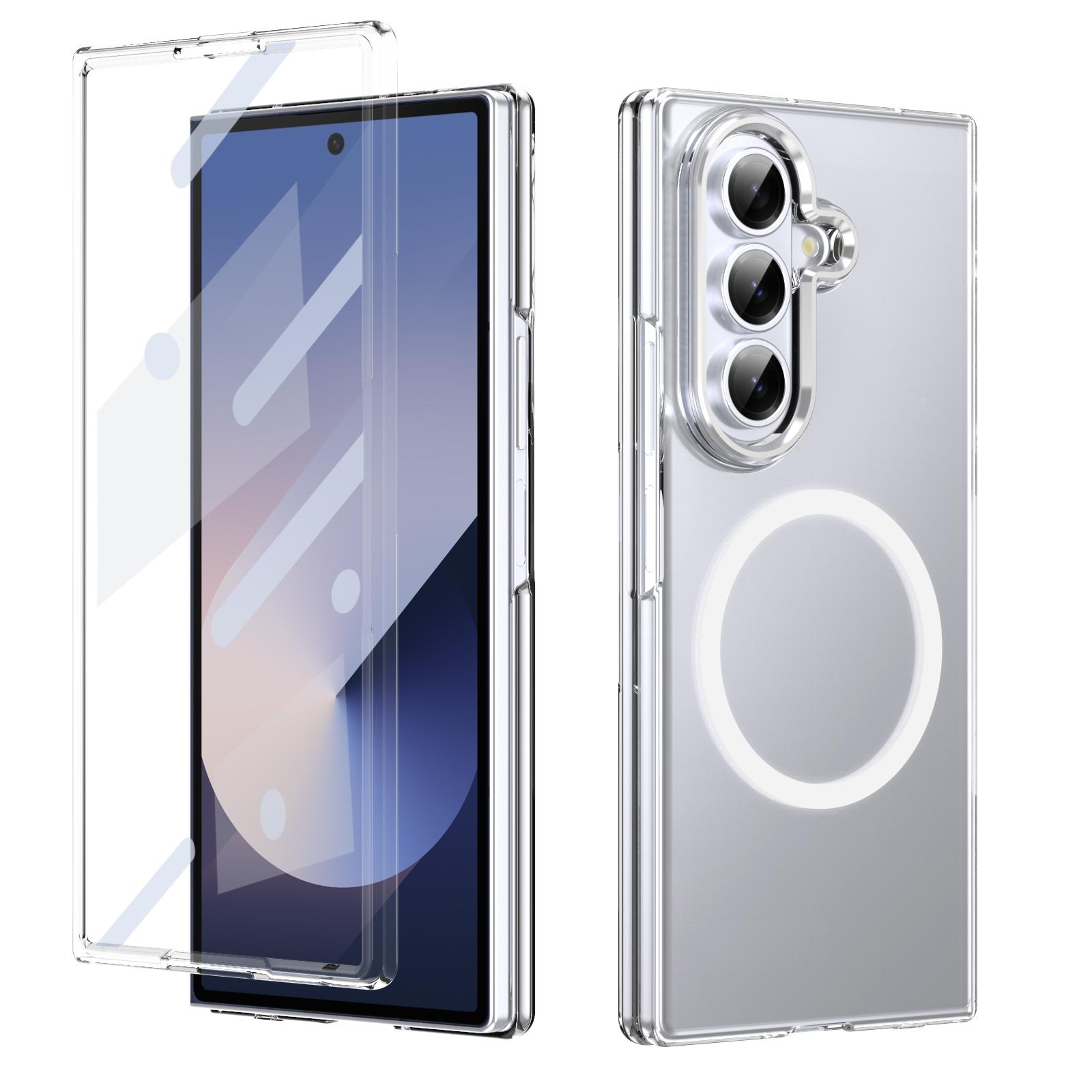 HD Transparent Magnetic Case For Samsung Galaxy Z Fold 4 5 6 7 Crystal Clear Cover With Clear Tempered Glass Screen Protector Galaxy Z Fold6 срібний
HD Transparent Magnetic Case For Samsung Galaxy Z Fold 4 5 6 7 Crystal Clear Cover With Clear Tempered Glass Screen Protector Galaxy Z Fold6 срібний