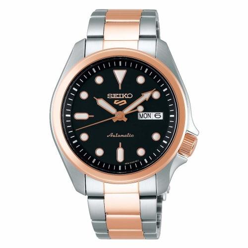Seiko SRPE58 Seiko 5 Sports Men s Watch, Silver-Tone and Rose Gold-Tone, 40mm, Stainless Steel
Seiko SRPE58 Seiko 5 Sports Men s Watch, Silver-Tone and Rose Gold-Tone, 40mm, Stainless Steel