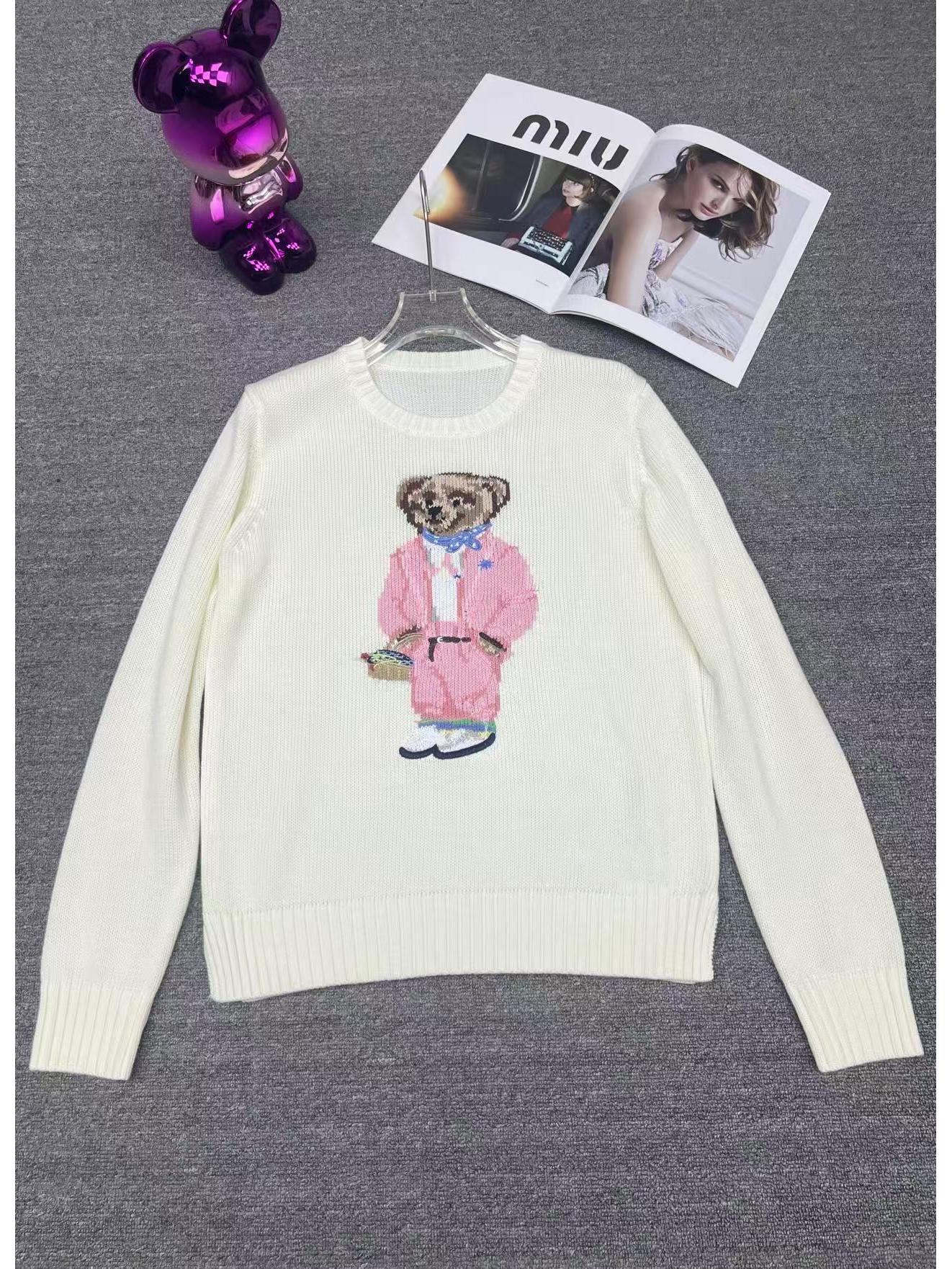 Женский свитер из смесовой шерсти с жаккардовым мультяшным медведем - Высококачественный, высокоэластичный для осени и зимы Extra Large
Женский свитер из смесовой шерсти с жаккардовым мультяшным медведем - Высококачественный, высокоэластичный для осени и зимы Extra Large