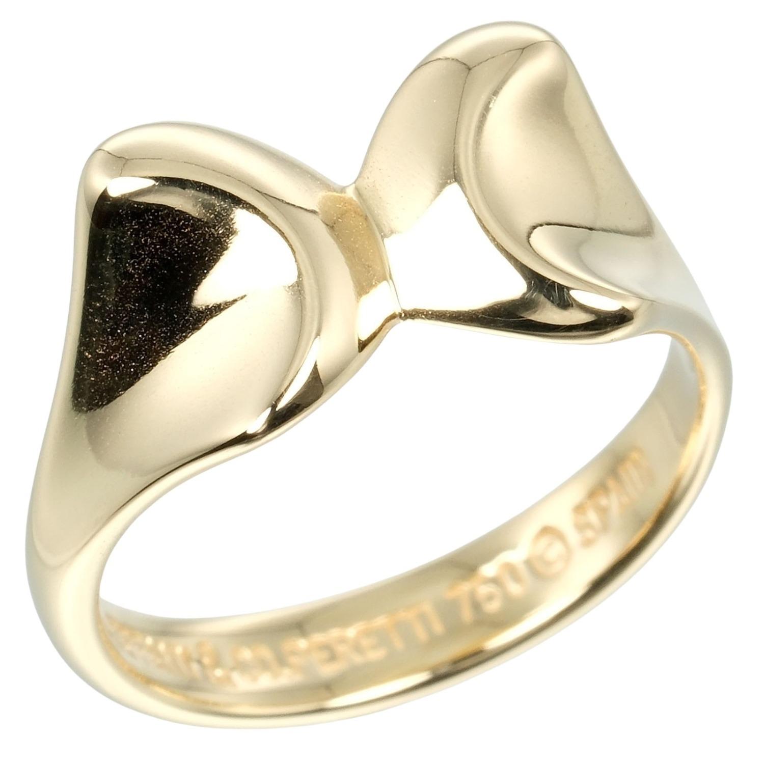 TIFFANY&Co. ribbon Ring K18 yellow gold #4.1(US Size) 4.64g Women Used
TIFFANY&Co. ribbon Ring K18 yellow gold #4.1(US Size) 4.64g Women Used
