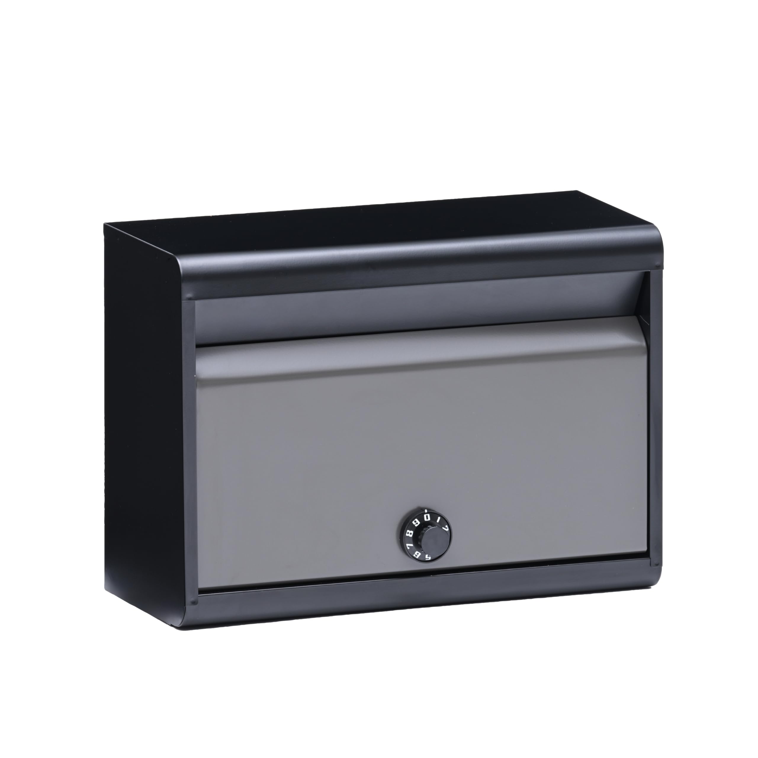 GREEN LIFE Wall-Mounted Mailbox (Made in Japan), Steel, A4 Size Compatible, Combination Lock, Black x Ash Gray, FH-50D (BK/AGY)
GREEN LIFE Wall-Mounted Mailbox (Made in Japan), Steel, A4 Size Compatible, Combination Lock, Black x Ash Gray, FH-50D (BK/AGY)