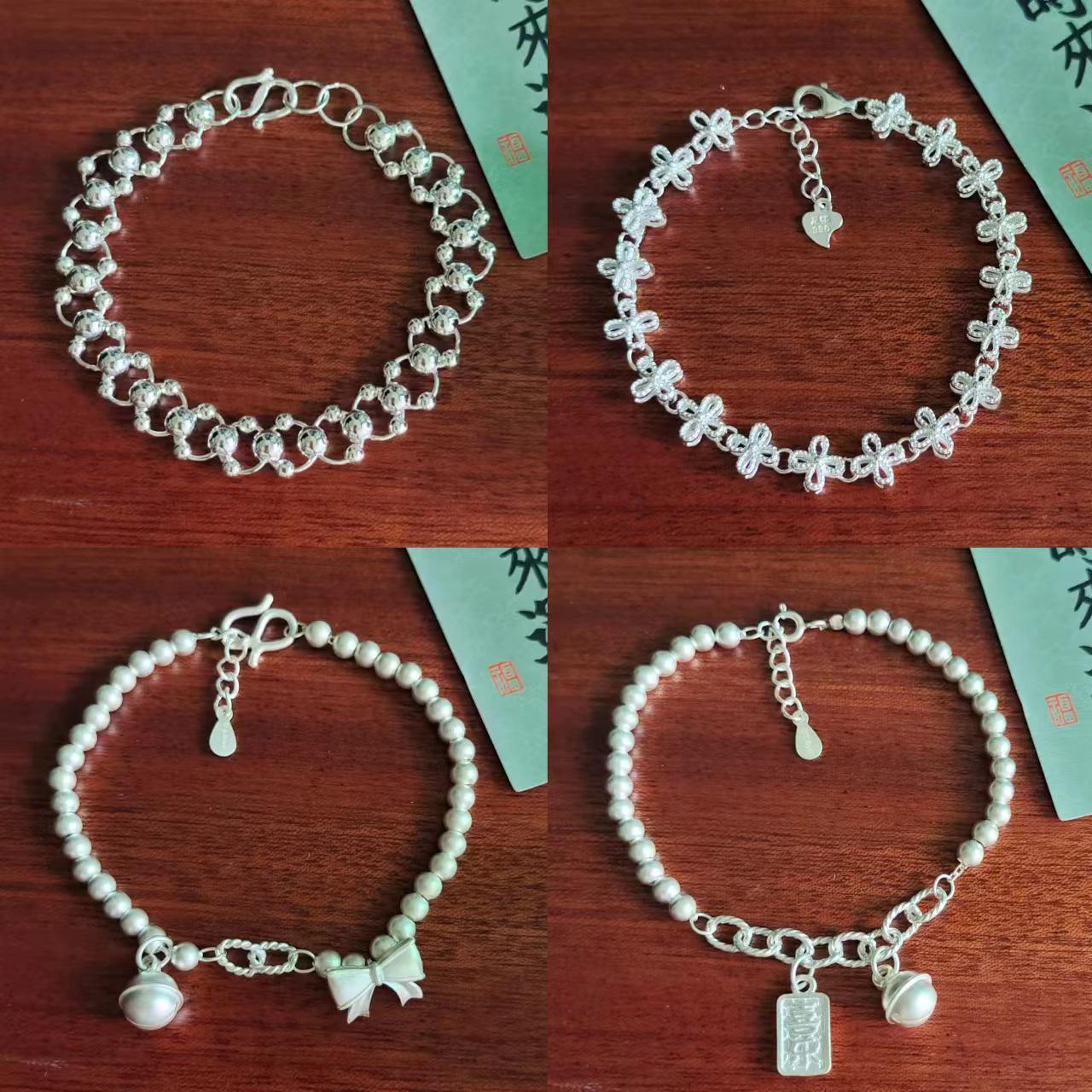 Solid 925 Sterling Silver Round Bead Spacer Bracelet for Women - Chic, Simple, Commute Style Bangle Trend Pure Silver
Solid 925 Sterling Silver Round Bead Spacer Bracelet for Women - Chic, Simple, Commute Style Bangle Trend Pure Silver