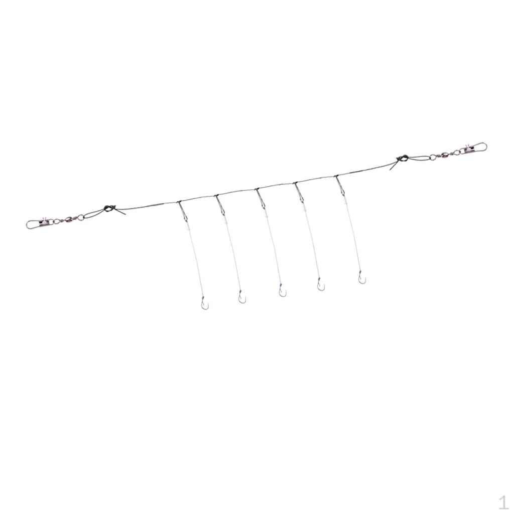 5pcs 5 Barbed Hooks Hand Tied Rigs Anti Carp Fishing 5.0
5pcs 5 Barbed Hooks Hand Tied Rigs Anti Carp Fishing 5.0