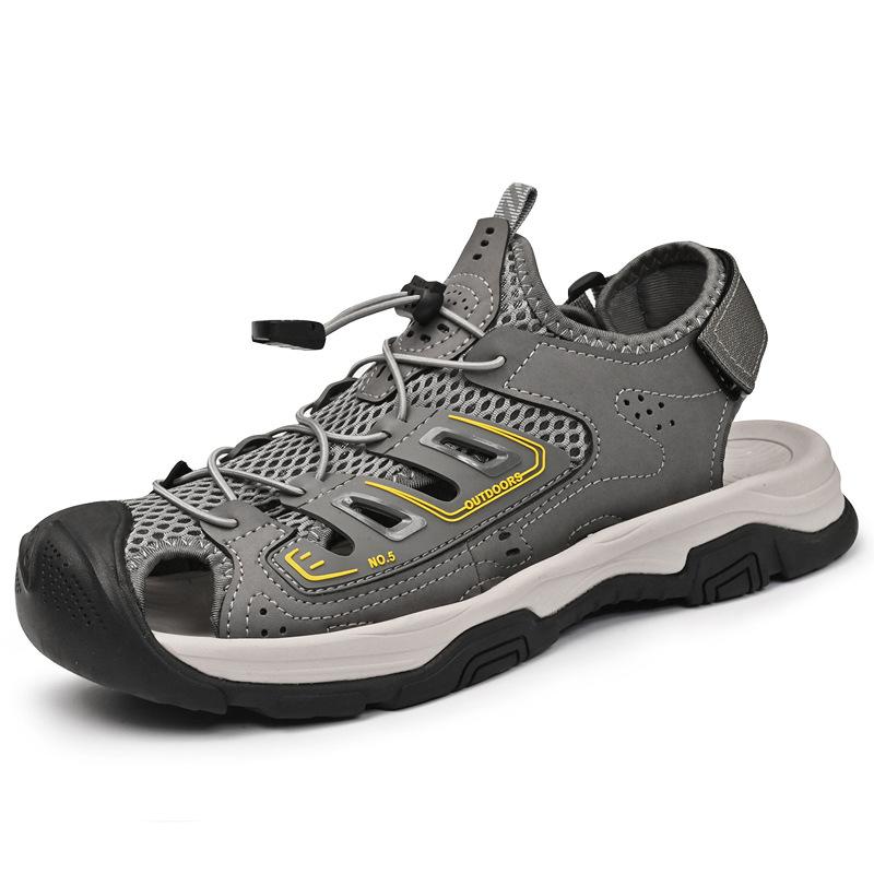 Sandals men s leather summer explosion hollow breathable one pedal beach shoes men s bag head soft sole outdoor casual men s shoes 46 сірий колір
Sandals men s leather summer explosion hollow breathable one pedal beach shoes men s bag head soft sole outdoor casual men s shoes 46 сірий колір
