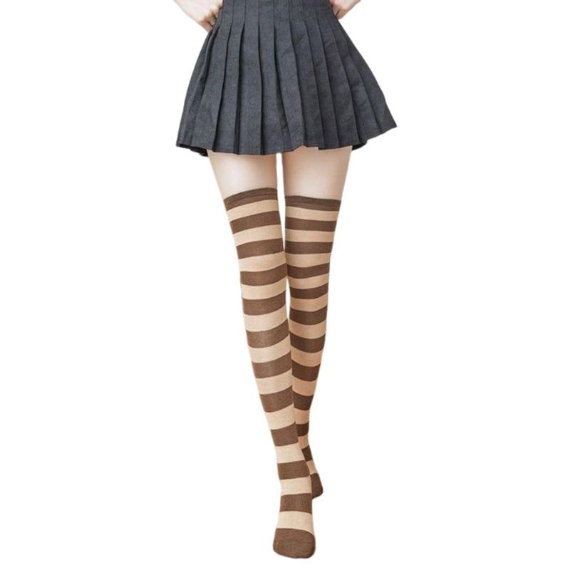 Thigh High Socks for Women Girl Long Knee High Socks Colorful Stripe Socks over the Knee Hosiery Sock Polyester Stocking
Thigh High Socks for Women Girl Long Knee High Socks Colorful Stripe Socks over the Knee Hosiery Sock Polyester Stocking