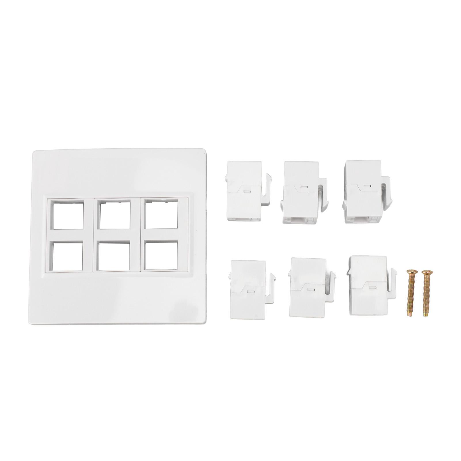 6 Port Cat 6 Ethernet Wall Plate Removable Female to Female Ethernet Wall Plate for Cat6 6a 5 5e
6 Port Cat 6 Ethernet Wall Plate Removable Female to Female Ethernet Wall Plate for Cat6 6a 5 5e