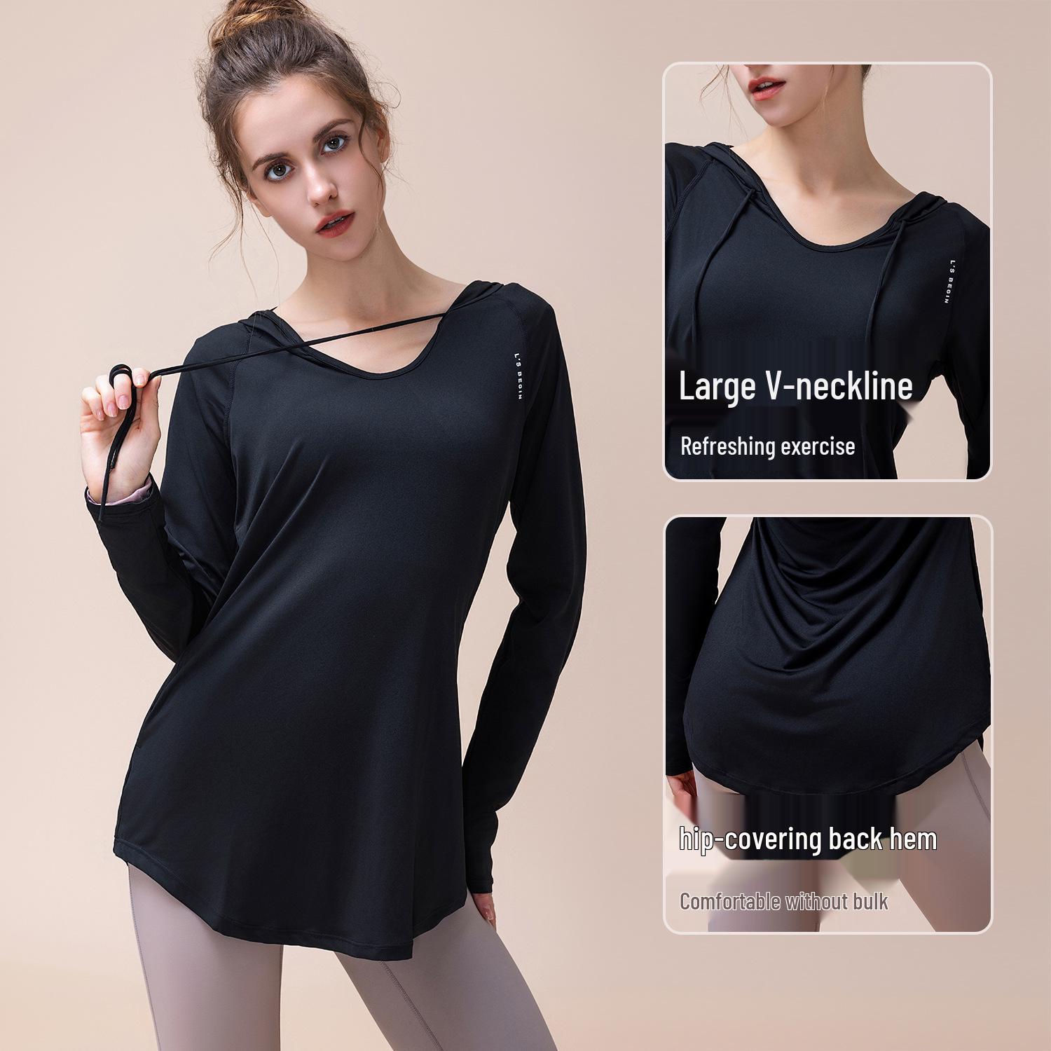 Women s Plus Size Slimming Sports Hoodie - Casual Yoga Top, Long Sleeve for Spring/Summer Small чорний
Women s Plus Size Slimming Sports Hoodie - Casual Yoga Top, Long Sleeve for Spring/Summer Small чорний