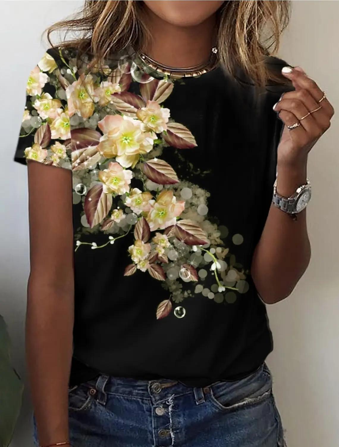 Майка манга curta com estampa цветочный женский гола O, женская рубашка verão, повседневная уличная одежда, сексуальные рубашки da moda, топы 3XL
Майка манга curta com estampa цветочный женский гола O, женская рубашка verão, повседневная уличная одежда, сексуальные рубашки da moda, топы 3XL