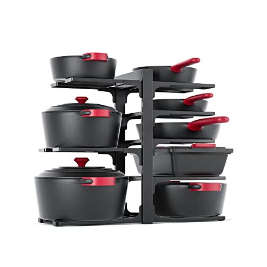 8-Tier Under Cabinet Pot and Pan Organizer 15.83 Height Heavy Duty Adjustable Black Pot Rack for Frying Pan Cast Iron Skillet K United States
8-Tier Under Cabinet Pot and Pan Organizer 15.83 Height Heavy Duty Adjustable Black Pot Rack for Frying Pan Cast Iron Skillet K United States
