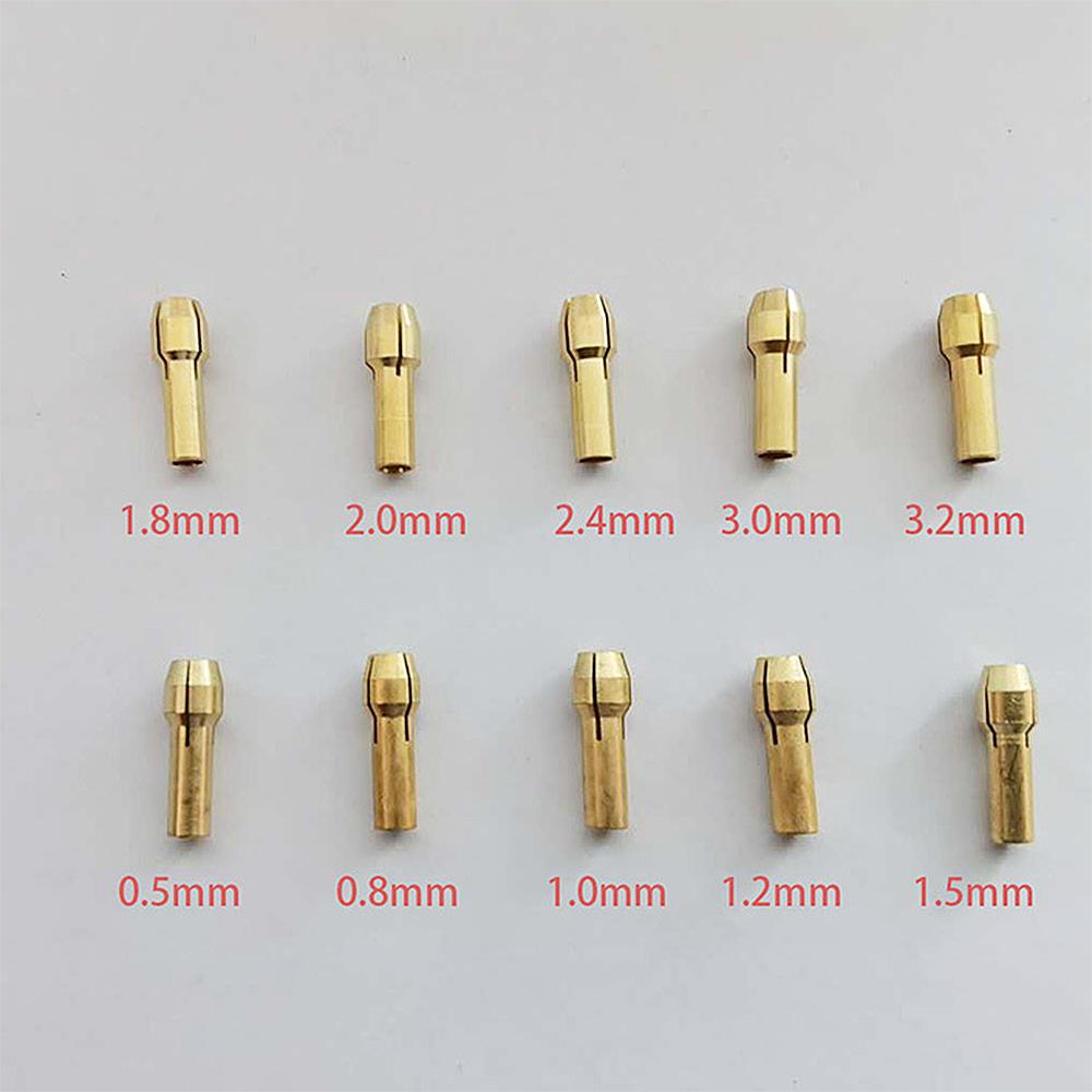 10Pcs/set Drill Chucks Adapter 0.5mm-3.2mm Mini Drill Chucks For Dremel Chuck Adapter Micro Collet Brass For Power Rotary Tool
10Pcs/set Drill Chucks Adapter 0.5mm-3.2mm Mini Drill Chucks For Dremel Chuck Adapter Micro Collet Brass For Power Rotary Tool
