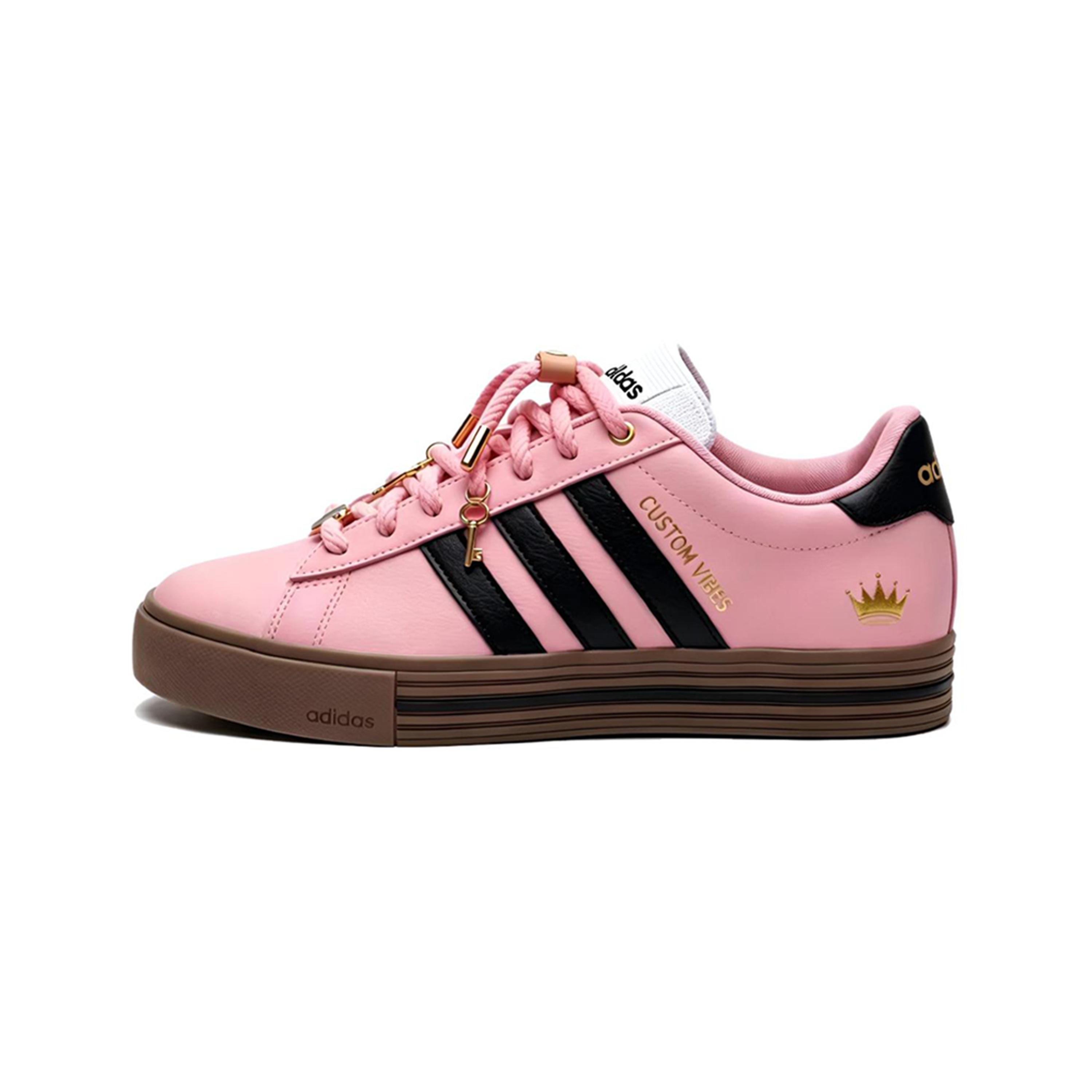 Adidas Daily 4.0 Black Millennial Pink Synthetic Leather Slip Resistant Abrasion Resistant Low top Skateboard Shoes JR0077(Team266-) 36
Adidas Daily 4.0 Black Millennial Pink Synthetic Leather Slip Resistant Abrasion Resistant Low top Skateboard Shoes JR0077(Team266-) 36