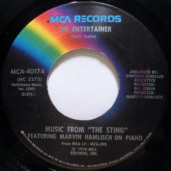 7inch Record MARVIN HAMLISCH - Music From The Sting MCA40174 MCA Records 1974 US Jazz Used
7inch Record MARVIN HAMLISCH - Music From The Sting MCA40174 MCA Records 1974 US Jazz Used