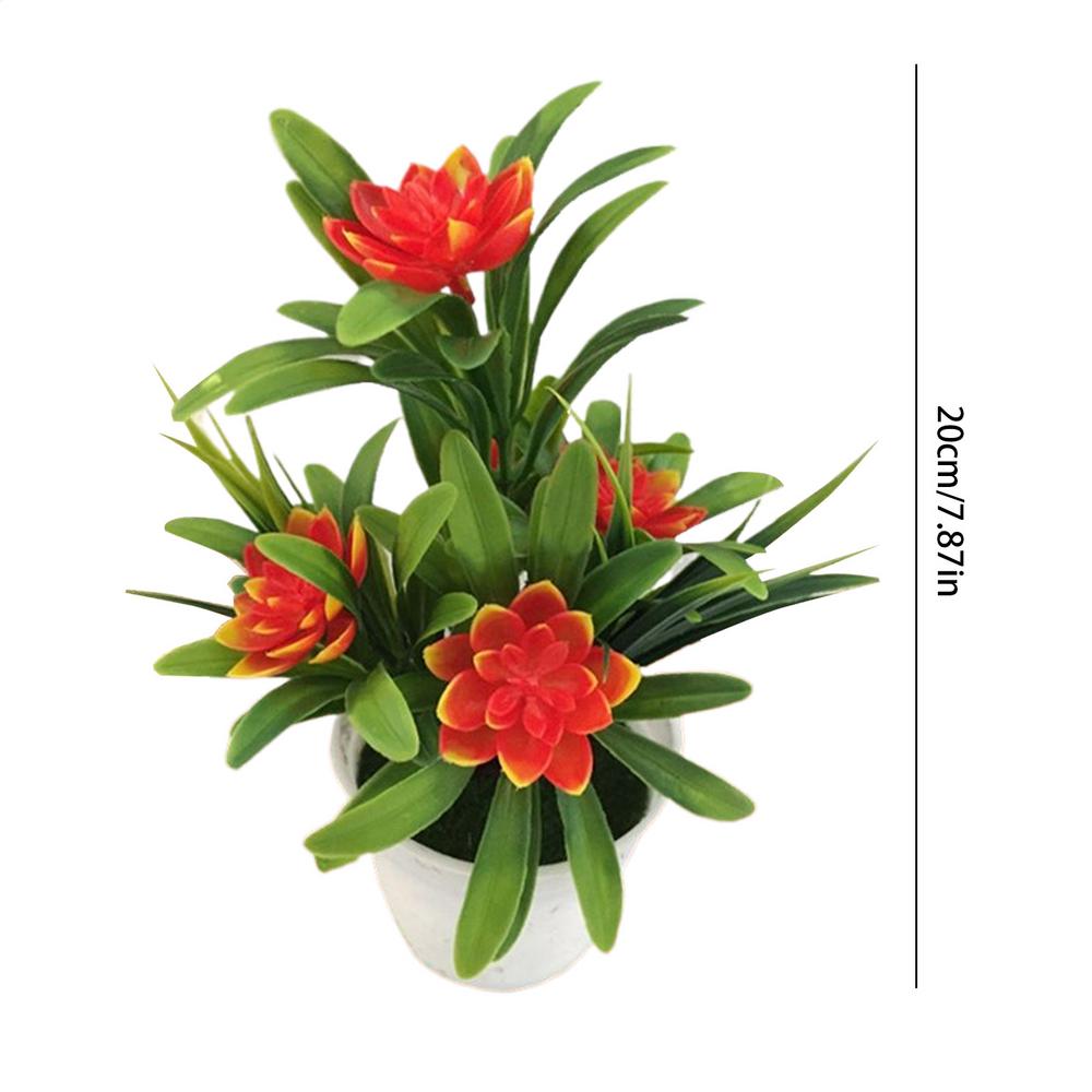 Artificial Pot Flowers Artificial Potted Greenery Faux Plants Realistic Lifelike Flowers Centerpiece Decor for Tabletop Bathroom
Artificial Pot Flowers Artificial Potted Greenery Faux Plants Realistic Lifelike Flowers Centerpiece Decor for Tabletop Bathroom