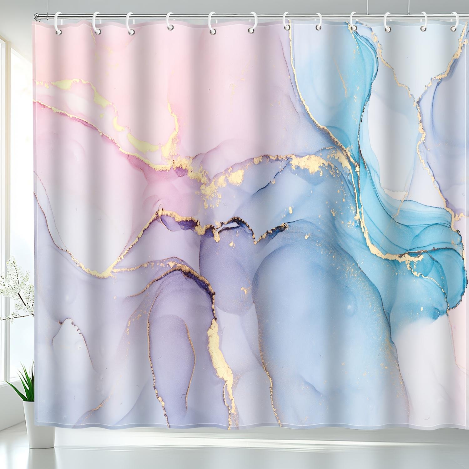 Pastel Marble Shower Curtain Pink Blue Gold Abstract Design Water Resistant Bathroom Decor Modern Art Style W60H190(CM)-1 Pcs
Pastel Marble Shower Curtain Pink Blue Gold Abstract Design Water Resistant Bathroom Decor Modern Art Style W60H190(CM)-1 Pcs