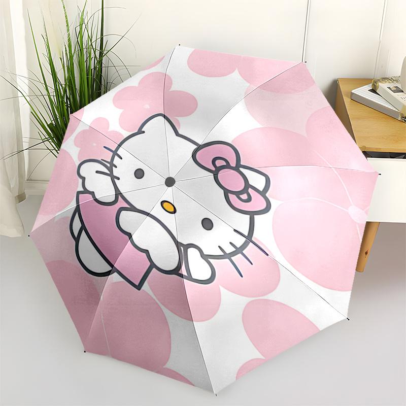 1pc Hello Kitty Pink Flower Pattern Automatic Opening/Closing Umbrella - Portable Three-Fold Design with 8-Bone Iron Frame, Outdoor, Gift for Fans, Tr
1pc Hello Kitty Pink Flower Pattern Automatic Opening/Closing Umbrella - Portable Three-Fold Design with 8-Bone Iron Frame, Outdoor, Gift for Fans, Tr