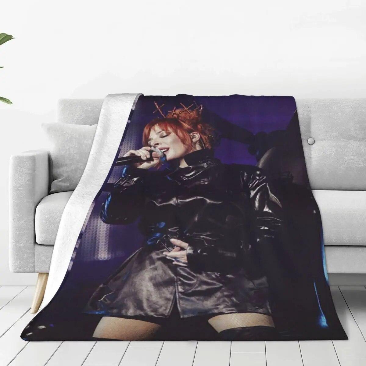 Mylene Farmer French Singer Blankets Flannel Print Portable Lightweight Thin Throw Blanket for Home Bedroom Plush Thin Quilt
Mylene Farmer French Singer Blankets Flannel Print Portable Lightweight Thin Throw Blanket for Home Bedroom Plush Thin Quilt