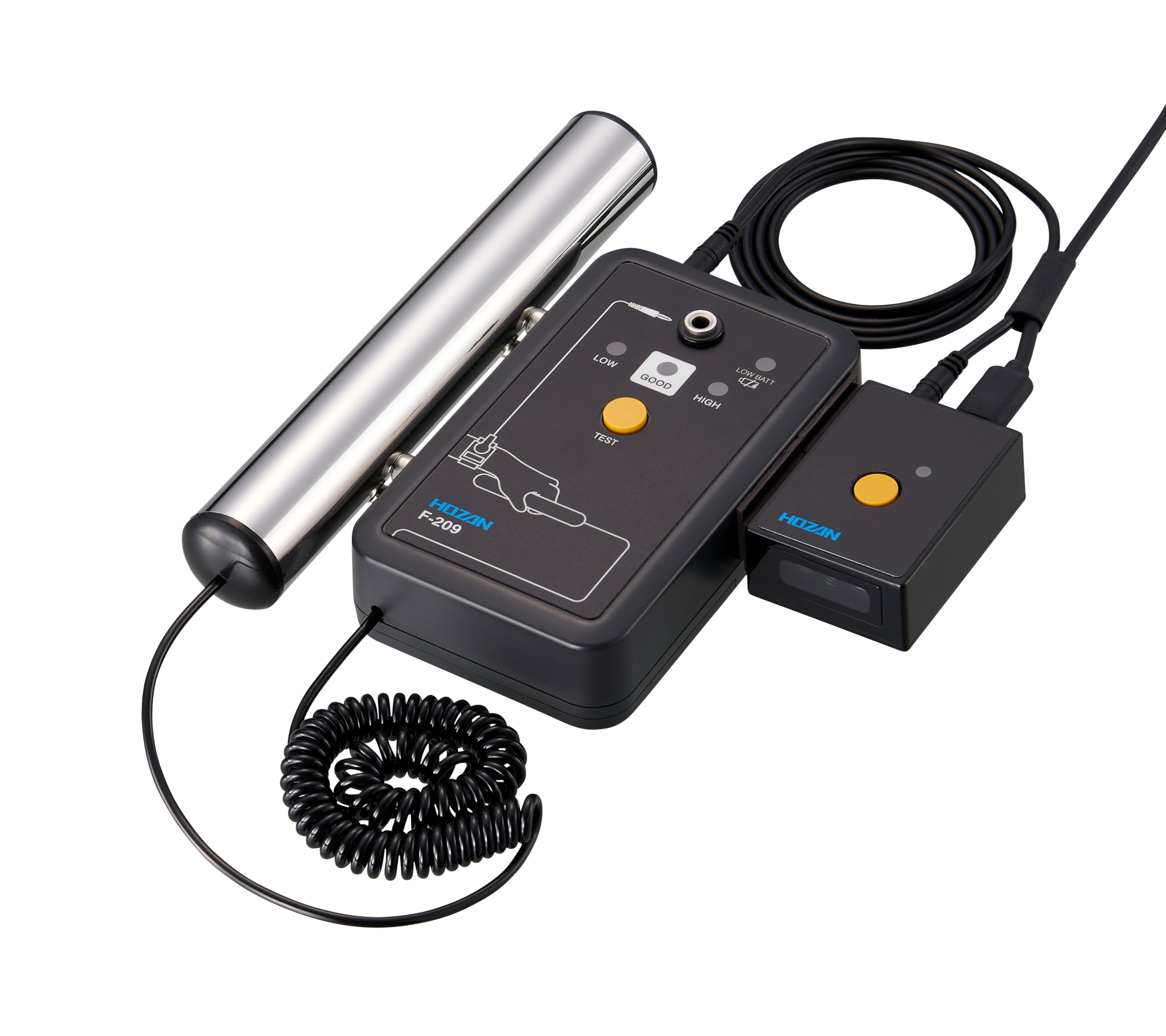 HOZAN Wrist Strap Checks the effectiveness of wrist straps and records the results to an SD Complies with the RCJS Control Standard for Electrostatic
HOZAN Wrist Strap Checks the effectiveness of wrist straps and records the results to an SD Complies with the RCJS Control Standard for Electrostatic
