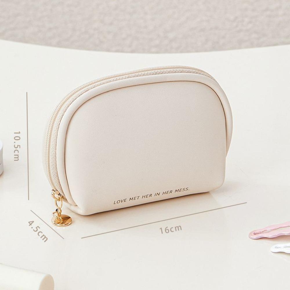 Portable Makeup Bag PU Leather Solid Color Cosmetic Bag Shell Shaped Waterproof Lipstick Pouch Cosmetics Toiletries Storage белый
Portable Makeup Bag PU Leather Solid Color Cosmetic Bag Shell Shaped Waterproof Lipstick Pouch Cosmetics Toiletries Storage белый