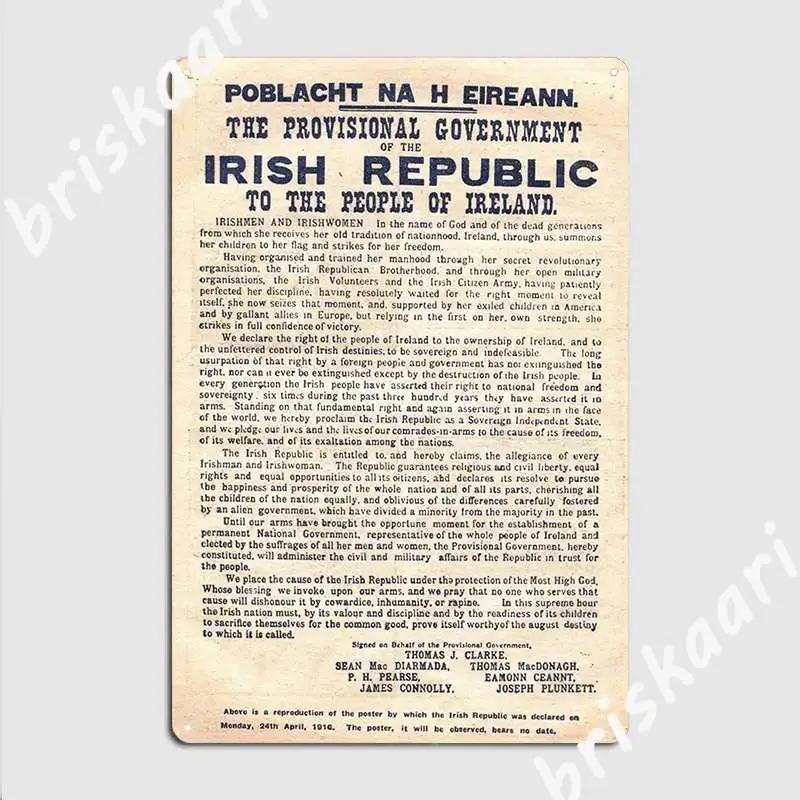 1916 Proclamation Of The Irish Republic Tin Sign Posters Retro Proclamation Metal Plaque Poster Personalized Mural Decor Sign 30x40cm(11.8x15.7inch)
1916 Proclamation Of The Irish Republic Tin Sign Posters Retro Proclamation Metal Plaque Poster Personalized Mural Decor Sign 30x40cm(11.8x15.7inch)
