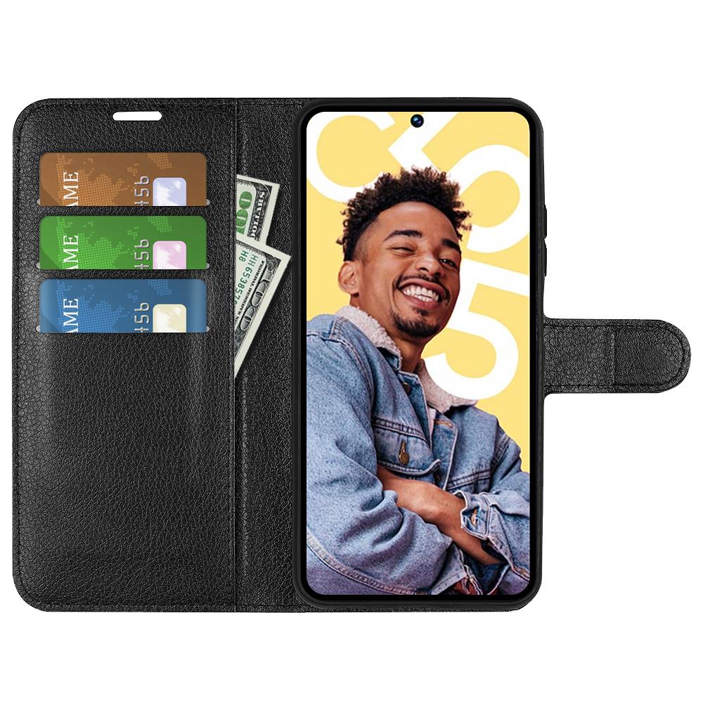 For Realme C55 Litchi Texture PU Leather Wallet Phone Shell Cover Foldable Stand Phone Case Black
For Realme C55 Litchi Texture PU Leather Wallet Phone Shell Cover Foldable Stand Phone Case Black