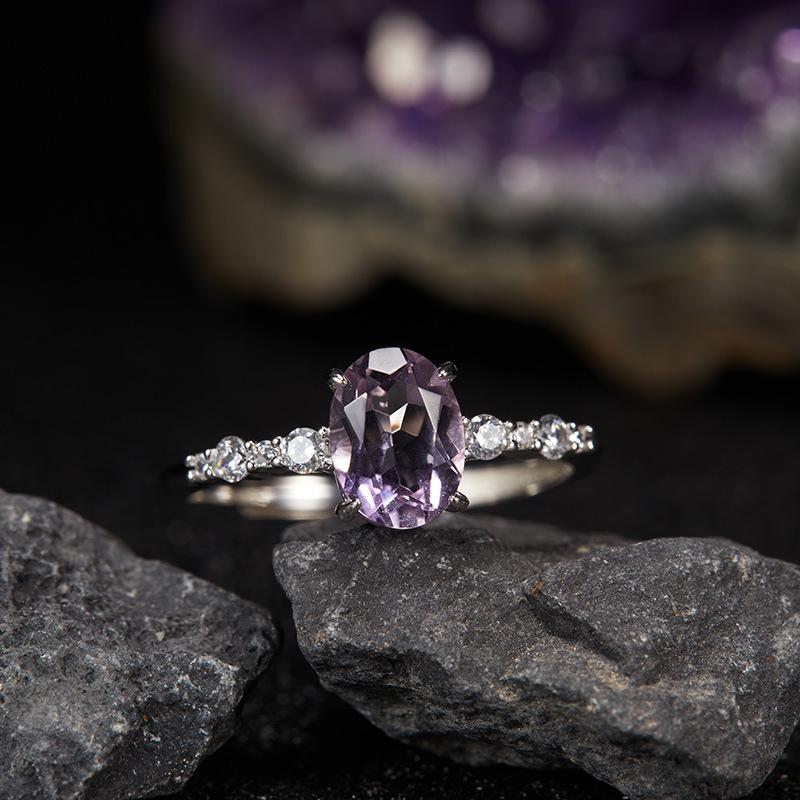 Premium Sense Does Not Fade S925 Sterling Silver Natural Colored Treasure Ring Light Luxury Open Ring Ring Women
Premium Sense Does Not Fade S925 Sterling Silver Natural Colored Treasure Ring Light Luxury Open Ring Ring Women