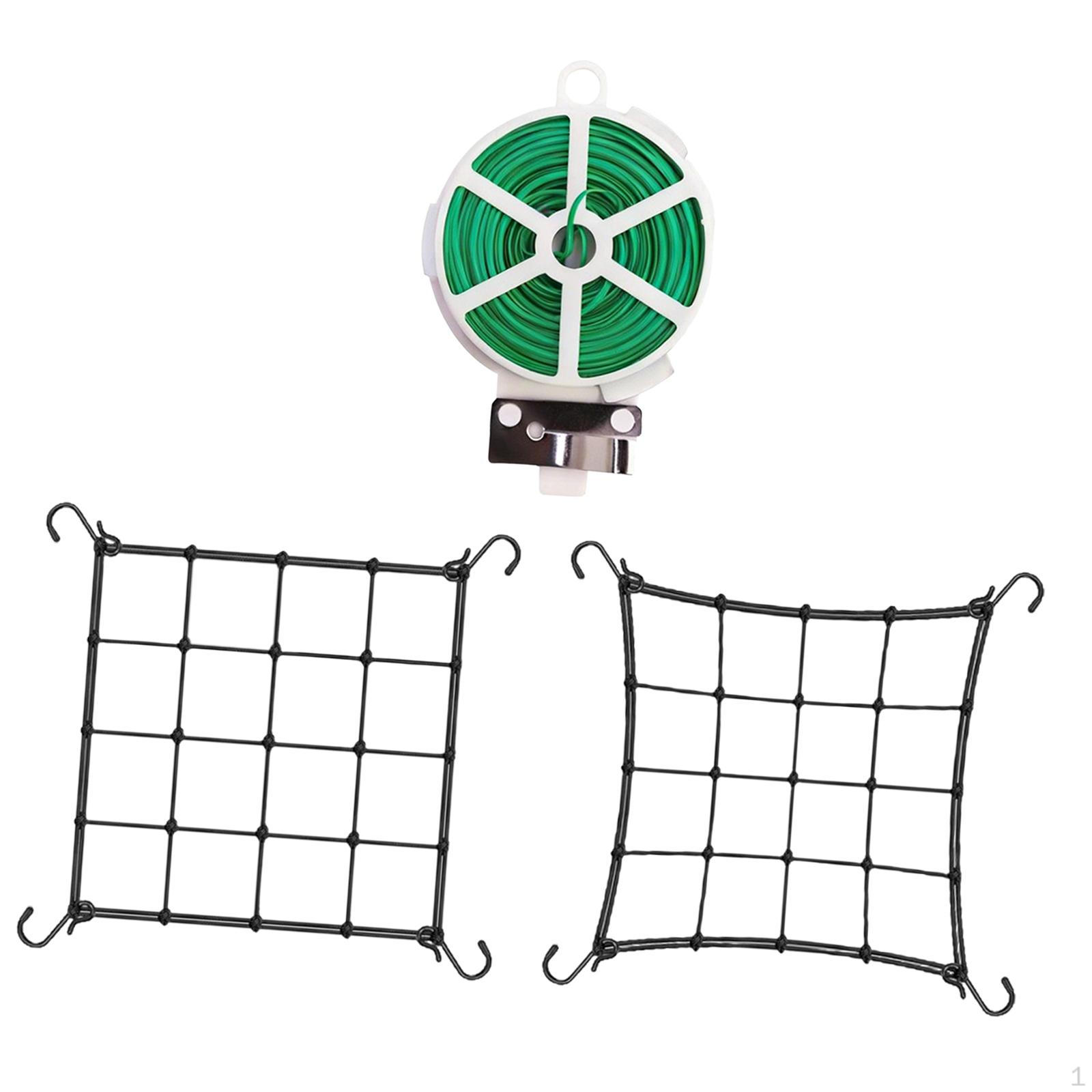 2 Pieces Elastic Climbing Net for Fruit Plants Flexible Mesh Scrog Support with Hooks Trellis XS
2 Pieces Elastic Climbing Net for Fruit Plants Flexible Mesh Scrog Support with Hooks Trellis XS
