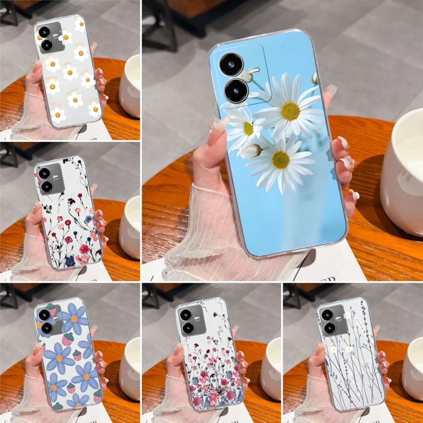 For Vivo Y22S Y37 Y27 Y35 Y36 Y33 Cover Case Pretty Flowers Pattern Ultra Thin Transparent TPU Soft Back Cover Shockproof Shell For Vivo Bumper Casing Vivo Y22s
For Vivo Y22S Y37 Y27 Y35 Y36 Y33 Cover Case Pretty Flowers Pattern Ultra Thin Transparent TPU Soft Back Cover Shockproof Shell For Vivo Bumper Casing Vivo Y22s