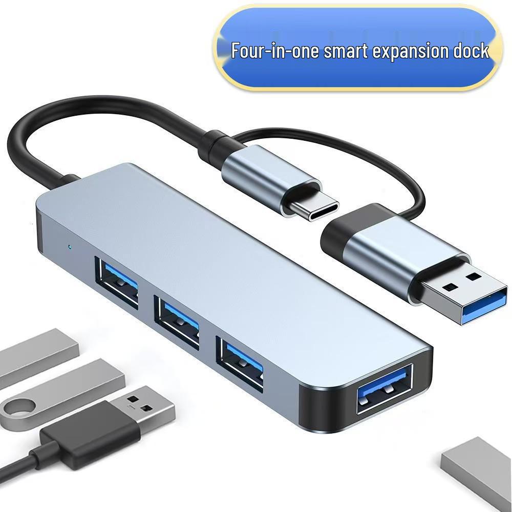 Dual USB-C 5-in-1 Splitter Hub 3.0: One-to-Four Multi-Interface Laptop Hub
Dual USB-C 5-in-1 Splitter Hub 3.0: One-to-Four Multi-Interface Laptop Hub