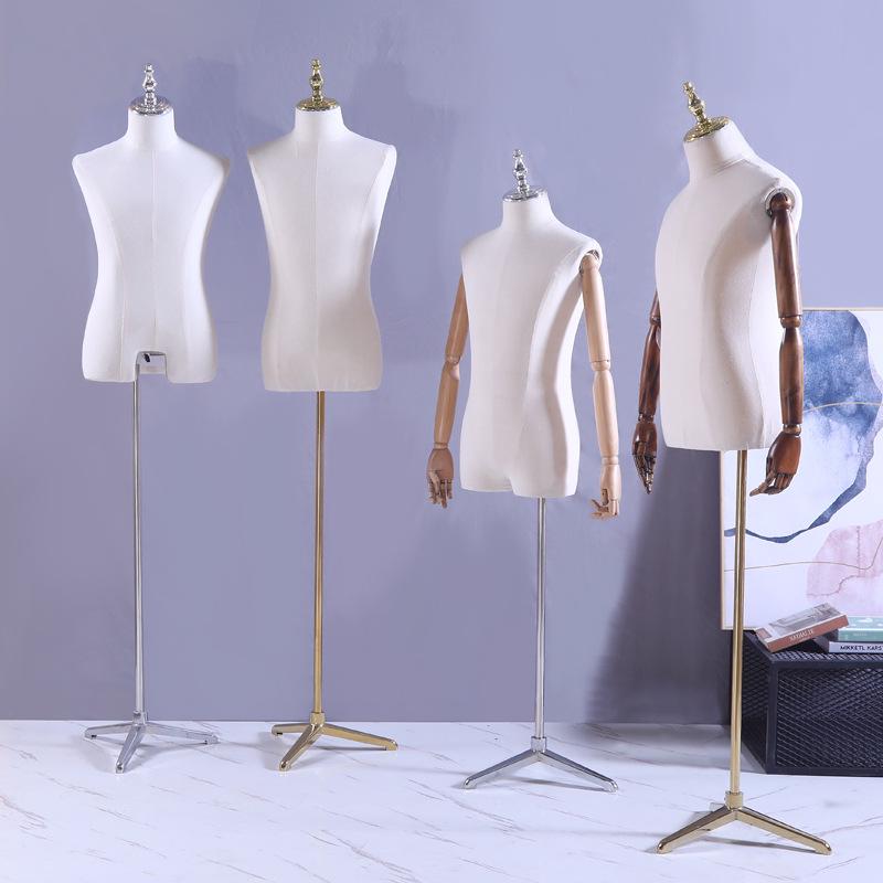 Half Body Fabric-Wrapped Male Mannequin with Adjustable Telescopic Stand for Clothing Display Standard
Half Body Fabric-Wrapped Male Mannequin with Adjustable Telescopic Stand for Clothing Display Standard