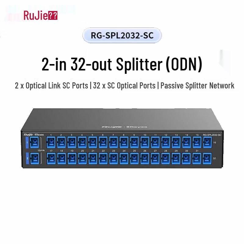 Ruijie RG-SPL2032-SC 2x32 Optical Splitter
Ruijie RG-SPL2032-SC 2x32 Optical Splitter