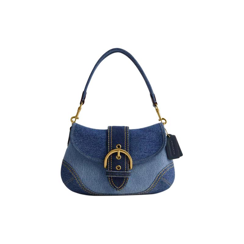 COACH Soho 27 casual and simple cloth and recycled leather wallet armpit bag shoulder bag large size women s denim blue синій
COACH Soho 27 casual and simple cloth and recycled leather wallet armpit bag shoulder bag large size women s denim blue синій