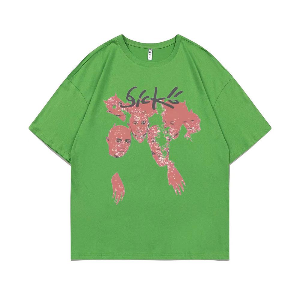 Sicko Born From Pain Tshirt Streetwear Unisex Women Fashion Vintage T Shirt Short Sleeve Rock Punk Tees Unisexs Pure Cotton T Shirts 4XL
Sicko Born From Pain Tshirt Streetwear Unisex Women Fashion Vintage T Shirt Short Sleeve Rock Punk Tees Unisexs Pure Cotton T Shirts 4XL