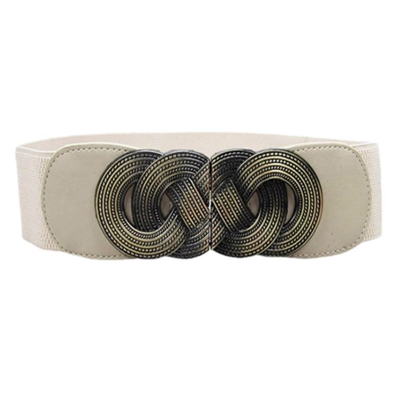 Women Fashion Elasticity Waist Strap Retro Buckle Multi Color Belt All-match Coat Ladies Wide Harajuku Formal Waistband 85cm off білий колір
Women Fashion Elasticity Waist Strap Retro Buckle Multi Color Belt All-match Coat Ladies Wide Harajuku Formal Waistband 85cm off білий колір